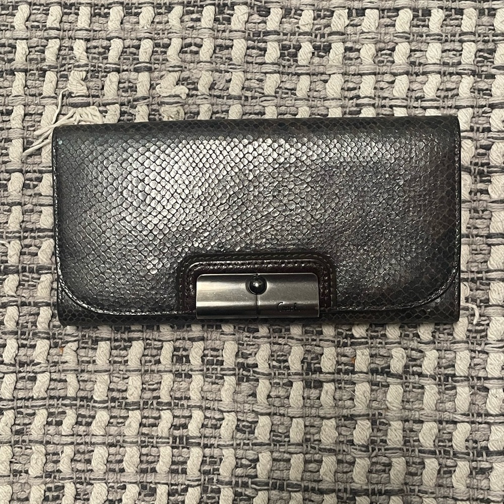 Coach Python Wallet Brown/Black - image 1